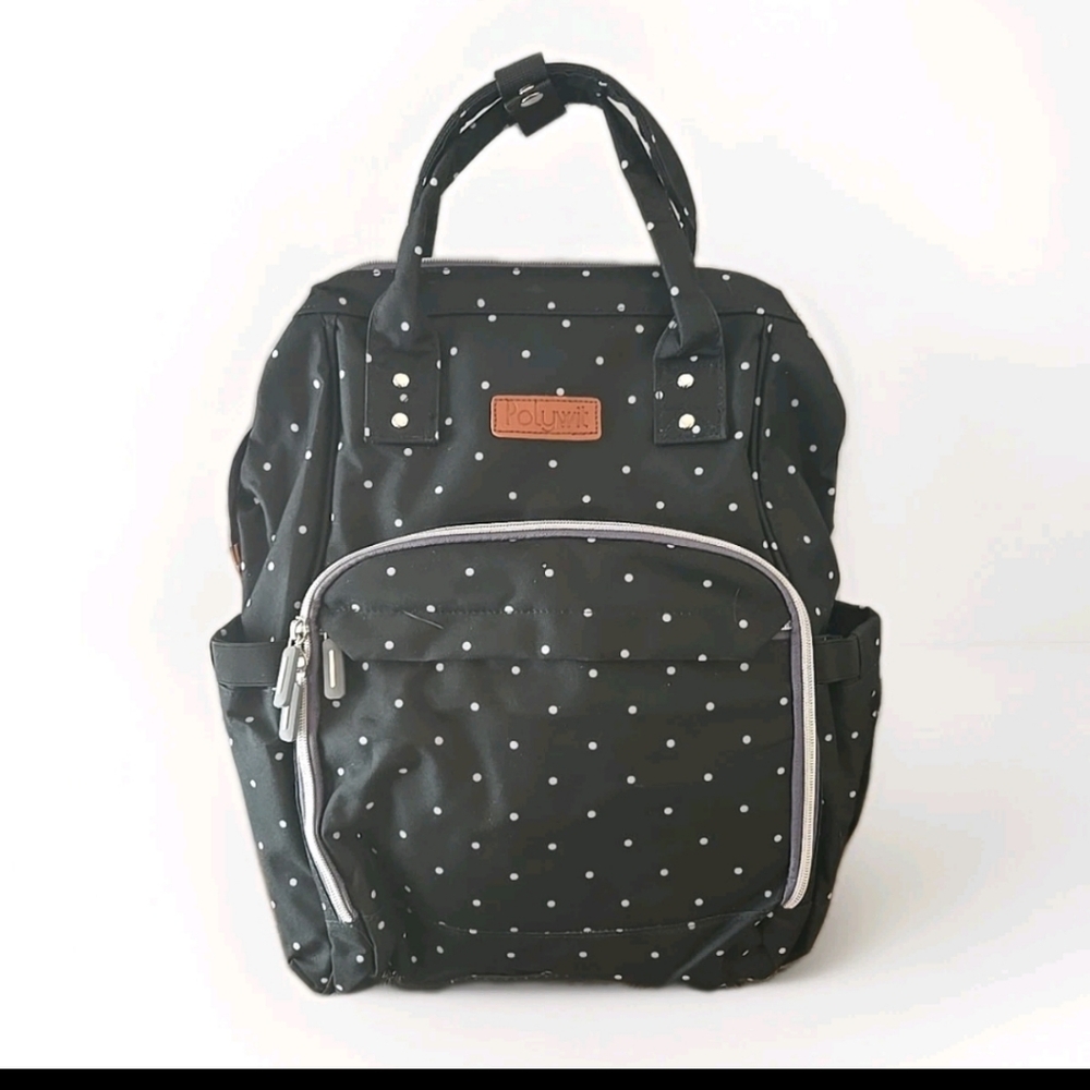 Black Polka Dot Women's Backpack